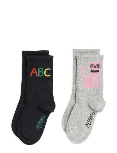 Abc 2-Pack Socks Sokker Strømper Multi/patterned Mini Rodini