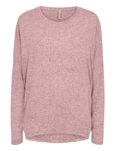 Sc-Biara Tops Knitwear Jumpers Pink Soyaconcept