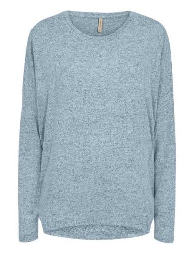 Sc-Biara Tops Knitwear Jumpers Blue Soyaconcept