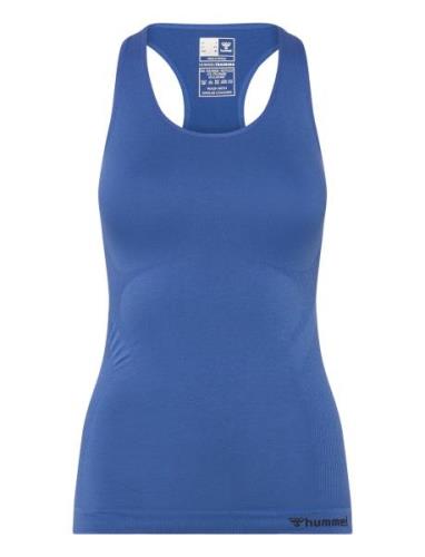 Hmltif Seamless Top Sport T-shirts & Tops Sleeveless Blue Hummel