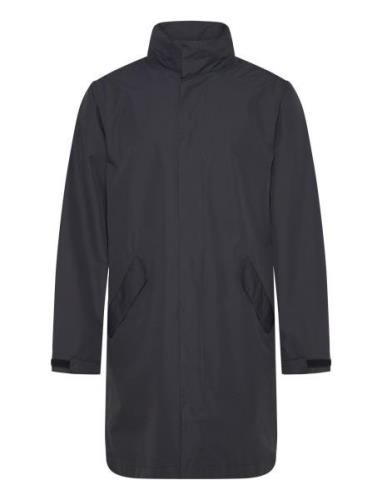 Rømø Lw Rain Long Jacket Outerwear Rainwear Rain Coats Black H2O