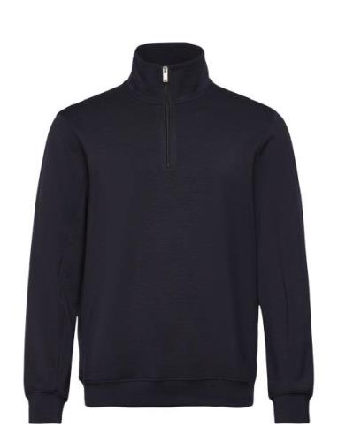 Makade Tops Knitwear Half Zip Jumpers Navy Matinique