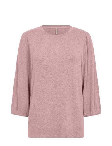 Sc-Biara Tops Blouses Long-sleeved Pink Soyaconcept