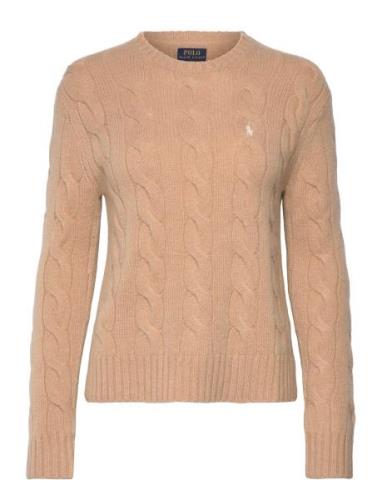 Classic Fit Cable Wool-Cashmere Sweater Tops Knitwear Jumpers Beige Po...