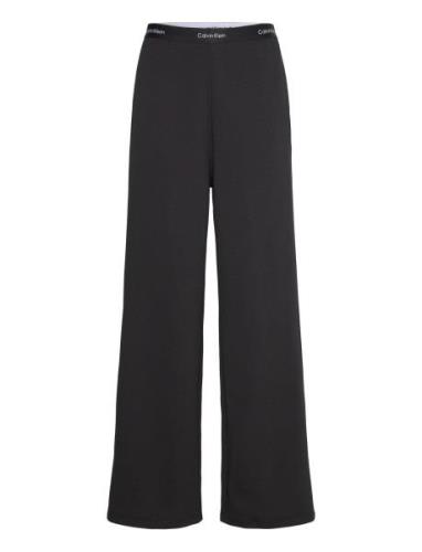 Logo Elastic Pant Bottoms Trousers Wide Leg Black Calvin Klein Jeans