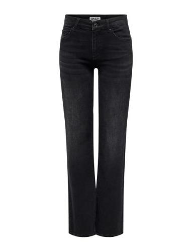 Onlblush Mid Straight Dnm Rea1099 Bottoms Jeans Straight-regular Black...