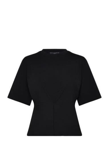 Pearl Top Tops T-shirts & Tops Short-sleeved Black French Connection