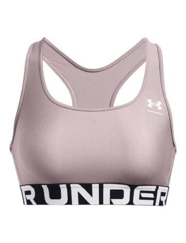 Ua Hg Authentics Mid Branded Sport Bras & Tops Sports Bras - All Pink ...