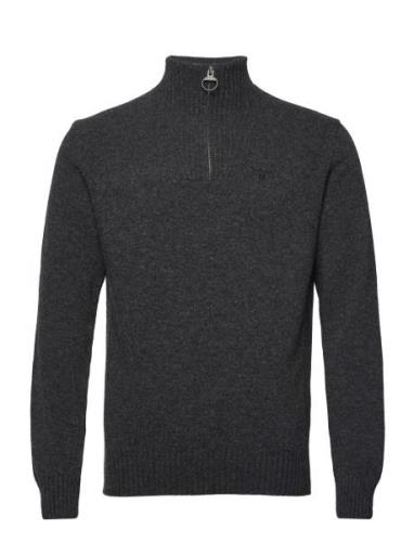 Barbour Essential Lambswool Half Zip Tops Knitwear Half Zip Jumpers Gr...