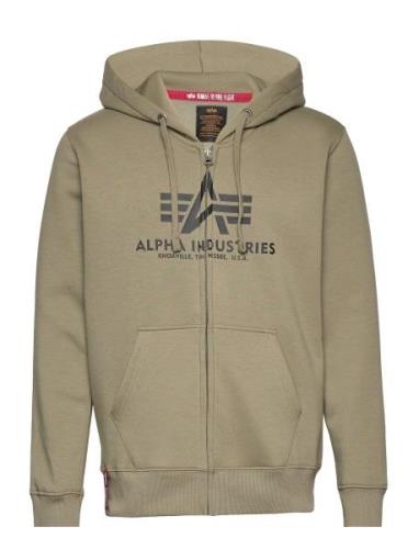 Basic Zip Hoody Designers Sweat-shirts & Hoodies Hoodies Khaki Green A...