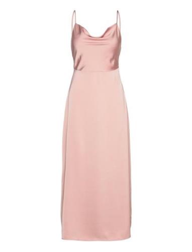 Viravenna Strap Ankle Dress - Noos Maxikjole Festkjole Pink Vila