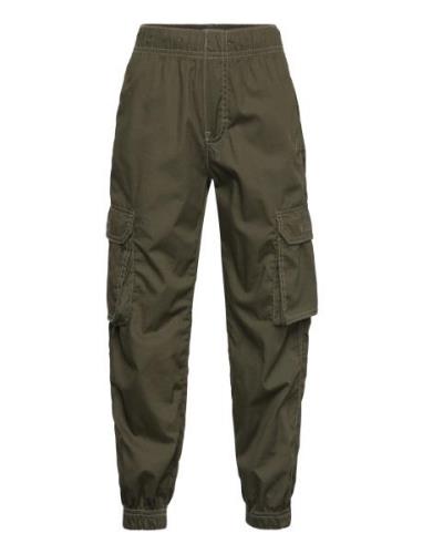 Trousers Vilgot Poplin Cargo Bottoms Trousers Khaki Green Lindex