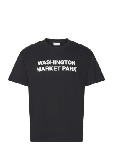 Washington T-Shirt Tops T-shirts Short-sleeved Black Les Deux