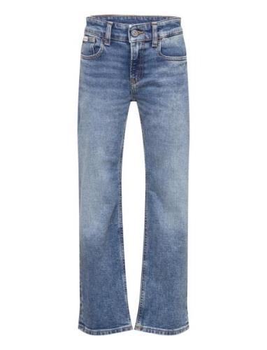 Reg Straight Wash Blue Cf Bottoms Jeans Regular Jeans Blue Calvin Klei...