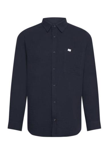 Husk Shirt Tops Shirts Casual Navy Makia