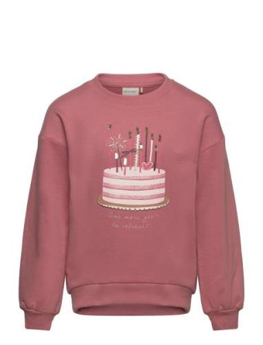 Sweatshirt Ls Tops Sweat-shirts & Hoodies Sweat-shirts Pink Minymo