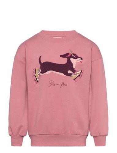 Sweatshirt Ls Tops Sweat-shirts & Hoodies Sweat-shirts Pink Minymo