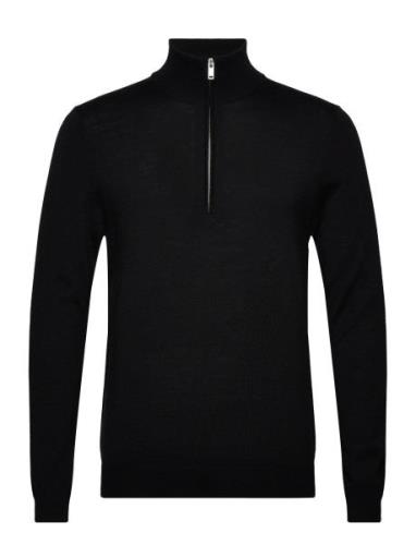 Mamason Sz Tops Knitwear Half Zip Jumpers Black Matinique