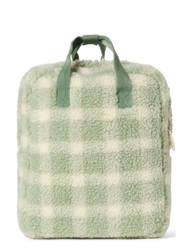 Sage Check Pile Backpack Accessories Bags Backpacks Green Garbo&Friend...