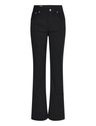 Black Slim Flare Jeans Bottoms Jeans Flares Black GANT