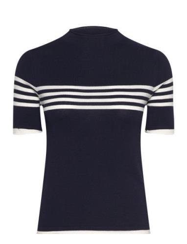 Discovery Logo T-Shirt Tops Knitwear Jumpers Navy Mango