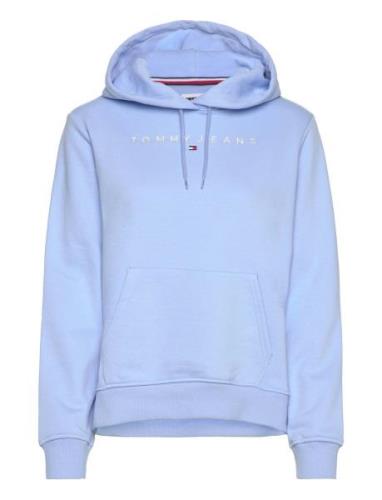 Tjw Reg Linear Hoodie Tops Sweat-shirts & Hoodies Hoodies Blue Tommy J...