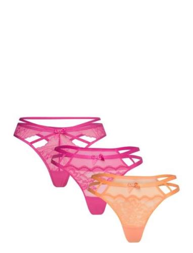 3-Pack String R Stringtruse Undertøy Pink Hunkemöller