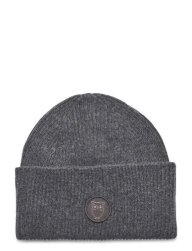 Big Rib Beanie - Rws Accessories Headwear Beanies Grey Knowledge Cotto...