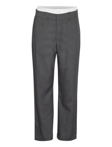 Nmdawn Nw Boxer Pants Fwd Bottoms Trousers Straight Leg Grey NOISY MAY