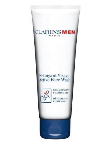 Clarins Men Active Face Wash 125 Ml Ansiktsrens Nude Clarins