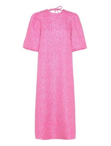 Reno Pastis Long Dress Knelang Kjole Pink Noella