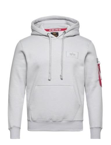 Back Print Hoody Tops Sweat-shirts & Hoodies Hoodies Grey Alpha Indust...