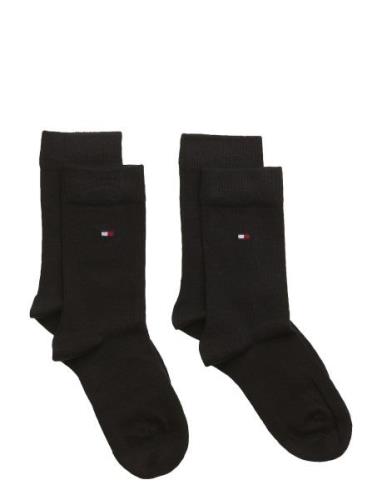 Th Children Sock Th Basic 2P Sokker Strømper Black Tommy Hilfiger