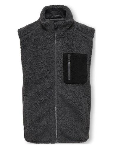 Kobarchie Teddy Vest Otw Fôret Vest Grey Kids Only