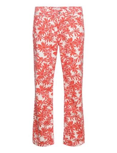 Tahiti Bottoms Jeans Straight-regular Pink Mango