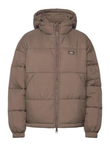 Alatna Over D Puffer Fôret Jakke Brown Dickies