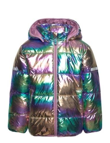 Puffer Jacket Small Kids Fôret Jakke Multi/patterned Lindex