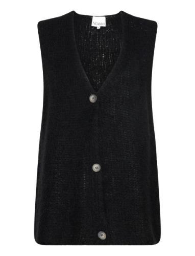 Jacey Knit Vest Vests Knitted Vests Black Noella