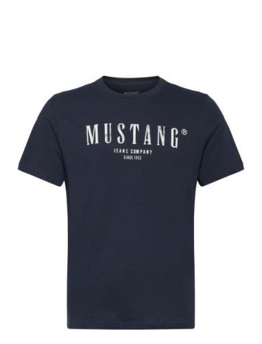 Style Austin Tops T-shirts Short-sleeved Navy MUSTANG