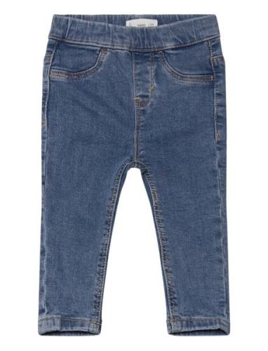 Drawstring Waist Jeans Bottoms Jeans Skinny Jeans Blue Mango