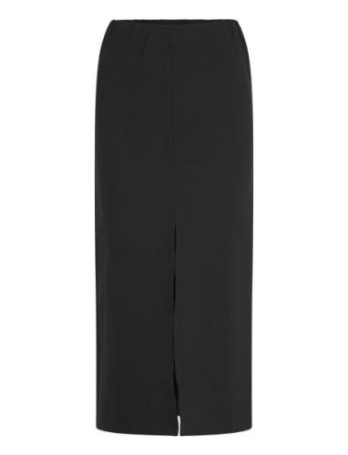 Msmarcia Midi Skirt Knelang Kjole Black Minus