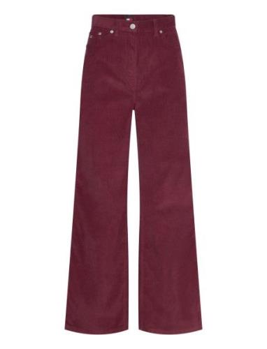 Tjw Claire Fine Cord Pant Bottoms Jeans Wide Red Tommy Jeans