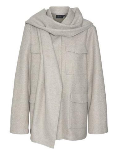 Vmpopsusan Jacket Ga Ulljakke Jakke Grey Vero Moda