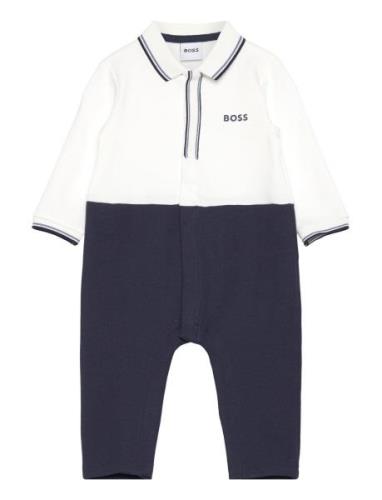 Ceremony Short All In Langermet Bodysuit Navy BOSS