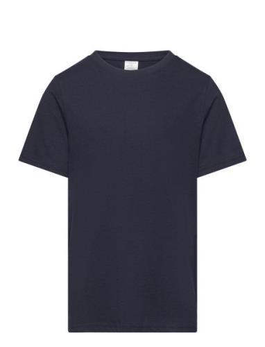 T Shirt Regular Solid Tops T-shirts Short-sleeved Navy Lindex