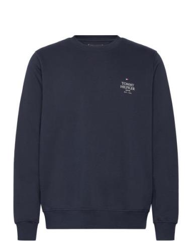 Hilfiger Stack Sweatshirt Tops Sweat-shirts & Hoodies Sweat-shirts Nav...