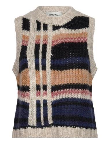 Tahuma Vests Knitted Vests Multi/patterned Munthe