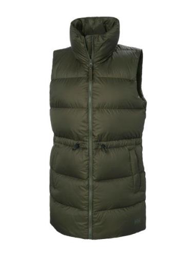 W Essence Down Vest Vests Padded Vests Khaki Green Helly Hansen