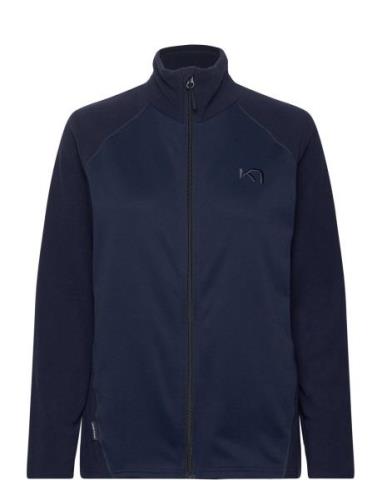 Kari F/Z Fleece Sport Sweat-shirts & Hoodies Fleeces & Midlayers Navy ...