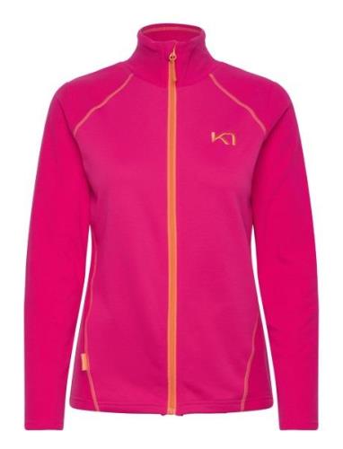 Kari F/Z Fleece Sport Sweat-shirts & Hoodies Fleeces & Midlayers Pink ...